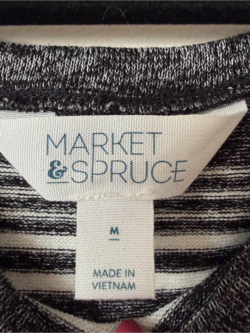Market & Spruce Black and White Striped Maxi Dress - Picture 4 of 7